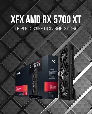 2560 কোর রেডিয়ন Rx 5700 Xt গ্রাফিক্স কার্ড, ETH মাইনিং 8GB GDDR6 গ্রাফিক্স কার্ড